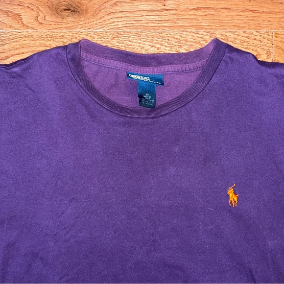 Polo Ralph Lauren Purple T-Shirt - Size Medium - Picture 3 of 7